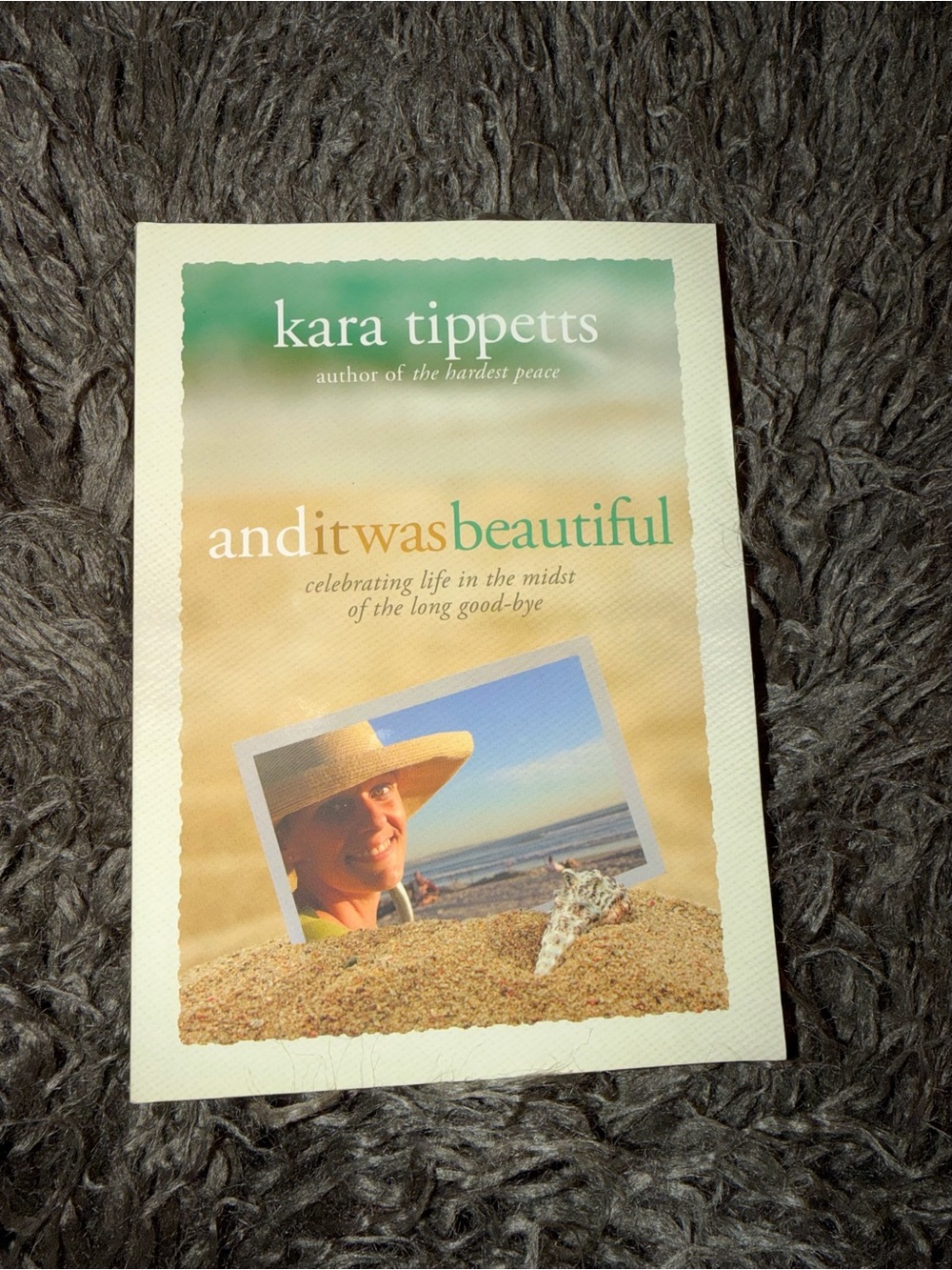 Kara Tippetts "and it was beautiful" Paperback Book - Beige & Teal Cover